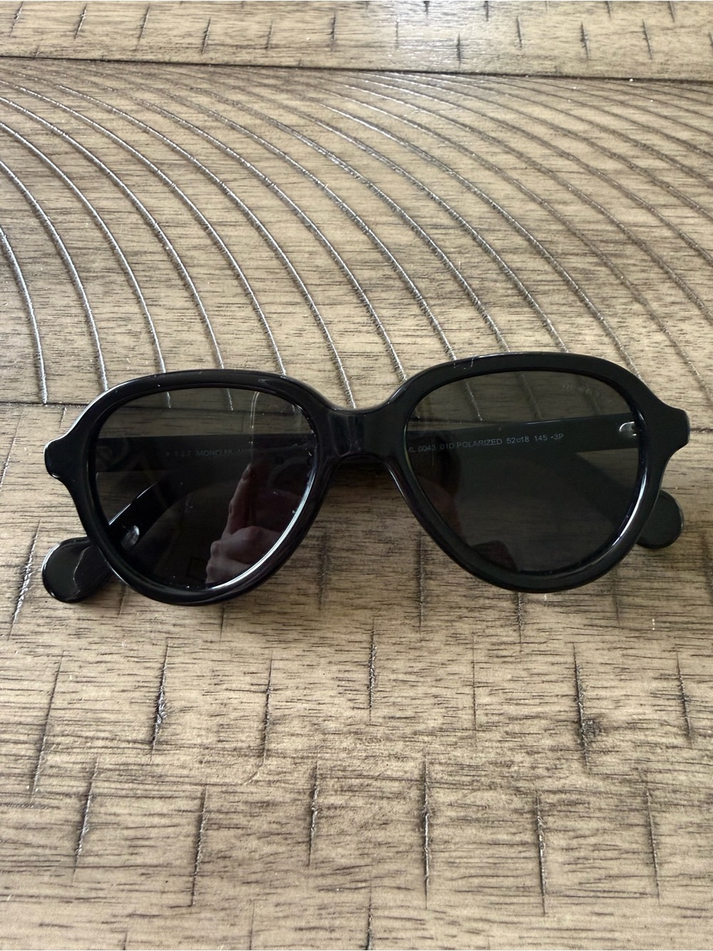 Moncler Black Rounded Women's Sunglasses